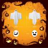image31 Inch Halloween Hanging Ghosts Decoration Outdoor Indoor Cute Flying White Ghost Decor for Home Halloween Party Porch Yard Garden Spooky Stuff Props 4 PCS Ghost2 Ghost