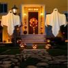 image31 Inch Halloween Hanging Ghosts Decoration Outdoor Indoor Cute Flying White Ghost Decor for Home Halloween Party Porch Yard Garden Spooky Stuff Props 4 PCS Ghost2 Ghost