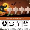 image6 PCS Halloween Hanging Ghosts Decoration Outdoor Indoor Cute Flying White Ghost Decor for Home Halloween Party Porch Yard Garden Spooky Stuff Props