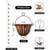 image88ft Rain Chains for Gutters Outside Rain Catcher Chain with 6 Metal Cups ampamp Hummingbird Decor Adjustable Hanging Rain Hutter Chain Downspout Substitute for Garden Drainage ampamp Eaves