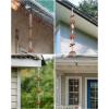 image88ft Rain Chains for Gutters Outside Rain Catcher Chain with 6 Metal Cups ampamp Hummingbird Decor Adjustable Hanging Rain Hutter Chain Downspout Substitute for Garden Drainage ampamp Eaves