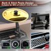imageCar Cymbal Drum Air Vent Mini Metal Drum Crash Cymbal for Car Dashboard Funny Musical Instruments Gadget for Drummer Music Lovers Gift Sliver1 PC Golden
