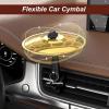 imageCar Cymbal Drum Air Vent Mini Metal Drum Crash Cymbal for Car Dashboard Funny Musical Instruments Gadget for Drummer Music Lovers Gift Sliver1 PC Golden