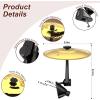 imageCar Cymbal Drum Air Vent Mini Metal Drum Crash Cymbal for Car Dashboard Funny Musical Instruments Gadget for Drummer Music Lovers Gift Sliver1 PC Golden