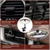 imageCar Cymbal Drum Air Vent Mini Metal Drum Crash Cymbal for Car Dashboard Funny Musical Instruments Gadget for Drummer Music Lovers Gift Sliver1 PC Sliver