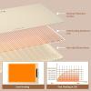 imageElectric Food Warming Mat Silicone Food Warmer for Parties Buffet Portable Fast Heating Pads for Food Pizza Coffee Tea Heater Meat Defrosting Tray Adjustable Temperature BlueWhite