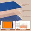 imageElectric Food Warming Mat Silicone Food Warmer for Parties Buffet Portable Fast Heating Pads for Food Pizza Coffee Tea Heater Meat Defrosting Tray Adjustable Temperature BlueBlue