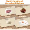 imageFood Warming Mat Electric Silicone Heating Tray for Food 500W Full Surface Graphene Heating Adjustable Temperature ampamp Timer Portable Food Warmer for Parties Travel Home BuffetsWhite