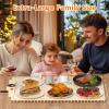 imageFood Warming Mat Electric Silicone Heating Tray for Food 500W Full Surface Graphene Heating Adjustable Temperature ampamp Timer Portable Food Warmer for Parties Travel Home BuffetsWhite