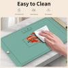 imageFood Warming Mat Electric Silicone Heating Tray for Food 500W Full Surface Graphene Heating Adjustable Temperature ampamp Timer Portable Food Warmer for Parties Travel Home BuffetsBlue