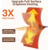 imageFood Warming Mat Electric Silicone Heating Tray for Food 500W Full Surface Graphene Heating Adjustable Temperature ampamp Timer Portable Food Warmer for Parties Travel Home BuffetsGreen