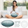 imageRain Drum for Outside Garden 6 Inches 8 Notes Steel Tongue Chakra Drums Waterproof Echo Rain Chime Meditation Drums Musical Instruments for Adult Gift with Bag Music Book Drum Mallets BlackMoss Blue