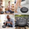 imageRain Drum for Outside Garden 6 Inches 8 Notes Steel Tongue Chakra Drums Waterproof Echo Rain Chime Meditation Drums Musical Instruments for Adult Gift with Bag Music Book Drum Mallets BlackBlack