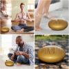 imageRain Drum for Outside Garden 6 Inches 8 Notes Steel Tongue Chakra Drums Waterproof Echo Rain Chime Meditation Drums Musical Instruments for Adult Gift with Bag Music Book Drum Mallets BlackGold
