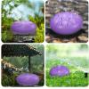 imageRain Drum for Outside Garden 6 Inches 8 Notes Steel Tongue Chakra Drums Waterproof Echo Rain Chime Meditation Drums Musical Instruments for Adult Gift with Bag Music Book Drum Mallets BlackPurple