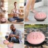 imageRain Drum for Outside Garden 6 Inches 8 Notes Steel Tongue Chakra Drums Waterproof Echo Rain Chime Meditation Drums Musical Instruments for Adult Gift with Bag Music Book Drum Mallets BlackPink
