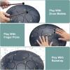 imageRain Drum for Outside Garden 6 Inches 8 Notes Steel Tongue Chakra Drums Waterproof Echo Rain Chime Meditation Drums Musical Instruments for Adult Gift with Bag Music Book Drum Mallets BlackNavy Blue