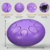 imageRain Drum for Outside Garden 6 Inches 8 Notes Steel Tongue Chakra Drums Waterproof Echo Rain Chime Meditation Drums Musical Instruments for Adult Gift with Bag Music Book Drum Mallets BlackPurple
