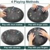 imageRain Drum for Outside Garden 6 Inches 8 Notes Steel Tongue Chakra Drums Waterproof Echo Rain Chime Meditation Drums Musical Instruments for Adult Gift with Bag Music Book Drum Mallets BlackBlack