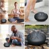 imageRain Drum for Outside Garden 6 Inches 8 Notes Steel Tongue Chakra Drums Waterproof Echo Rain Chime Meditation Drums Musical Instruments for Adult Gift with Bag Music Book Drum Mallets BlackNavy Blue