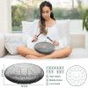 imageRain Drum for Outside Garden 6 Inches 8 Notes Steel Tongue Chakra Drums Waterproof Echo Rain Chime Meditation Drums Musical Instruments for Adult Gift with Bag Music Book Drum Mallets BlackStar Sliver