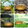 imageRain Drum for Outside Garden 6 Inches 8 Notes Steel Tongue Chakra Drums Waterproof Echo Rain Chime Meditation Drums Musical Instruments for Adult Gift with Bag Music Book Drum Mallets BlackGold