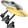 image2 Pack Car Cymbal Drum Air Vent Mini Metal Drum Crash Cymbal for Car Dashboard Funny Musical Instruments Gadget for Drummer Music Lovers Gift