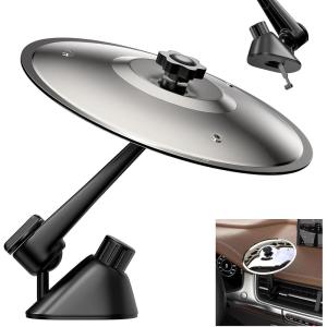 imageCar Cymbal Drum Air Vent Mini Metal Drum Crash Cymbal for Car Dashboard Funny Musical Instruments Gadget for Drummer Music Lovers Gift Sliver1 PC Sliver
