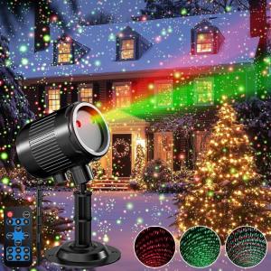 imageChristmas Laser Projector Light Outdoor RGB 3 Colors Firefly Moving Laser Lights IP65 Waterproof Star Projector Lights Show Decor for Garden Yard Holiday Party Christmas Halloween New Year Gift2 Color