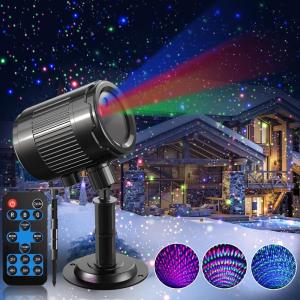 imageChristmas Laser Projector Light Outdoor RGB 3 Colors Firefly Moving Laser Lights IP65 Waterproof Star Projector Lights Show Decor for Garden Yard Holiday Party Christmas Halloween New Year Gift3 Color